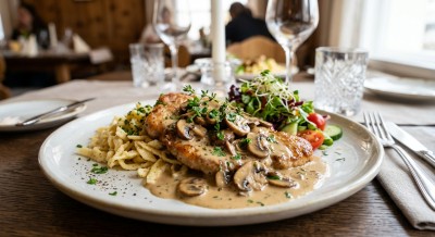 Schweinsrahmschnitzel