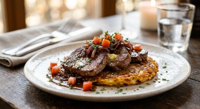 Kalbsleber Venezia (mit Rösti)