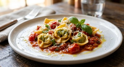 Tortellini Pomodoro (Spinat)